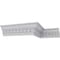 Ekena Millwork 2 3/4"H x 1 7/8"P x 3 1/4"F x 94 1/2"L, (1" Repeat) Dentil Crown Moulding MLD03X01X03DE - alternate 4